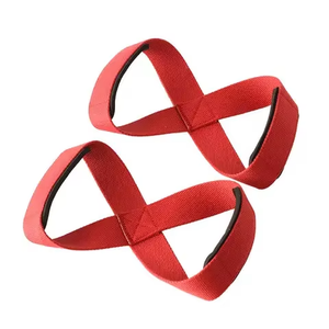 Nouvelles sangles de musculation en nylon personnalisées en forme de 8, antidérapantes, réglables, légères, haute élasticité, fermeture à clip. - Product Image 4