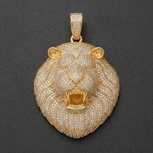 Collier Pendentif Personnalisé avec Initiales Serties de Diamants Moissanite, Style Hip Hop Bling, Bijou Lettre pour Homme - Product Image 6