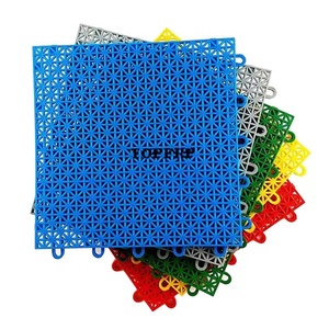 Revêtement de sol extérieur emboîtable pour basketball, antidérapant, résistant à l'usure, en plastique PP, pour aire de jeux, solution de design graphique en vinyle - Product Image 1