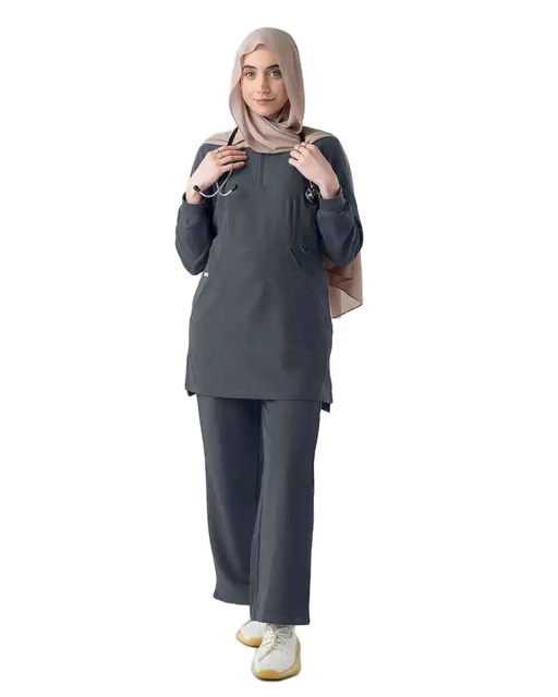 Professional Breathable Scrub Set For Medical Staff Durable Lightweight Comfortable Fabric Hospital Uniform For Women