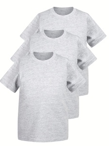 T-shirt vierge 100 % coton personnalisé avec logo de votre marque pour homme – Style décontracté en tissu tricoté - Product Image 1