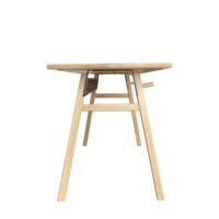Escritorio moderno de madera maciza para ordenador con panel de metal de pata anudada para uso en oficina o apartamento de muebles para el hogar de Vietnam