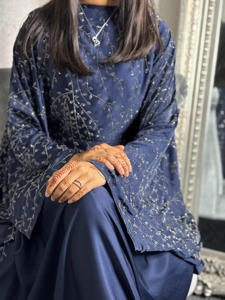 Hermosa Abaya Rosa Malva para Mujer, Tela Premium de Textura Suave, Vestido Islámico Modesto, Vestido Pastel Femenino, Estilo Dubai, Hiyab - Product Image 3