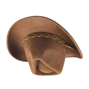Chapeau de cowboy en cuir pour l'équitation, ajustement réglable, haute qualité, équestre, décontracté, unisexe, rayé - Product Image 4
