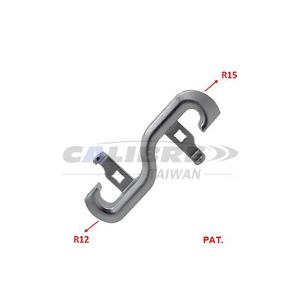 เครื่องมือดัดท่อเบรก TAIWAN CALIBRE สำหรับซ่อมรถยนต์ ผลิตจากเหล็ก CR-MO ชุบโครเมียม รองรับขนาดเส้นผ่านศูนย์กลางสูงสุด 1/4 นิ้ว  ดัดโค้งได้สองรูปแบบ (R12/R15) - Product Image 1