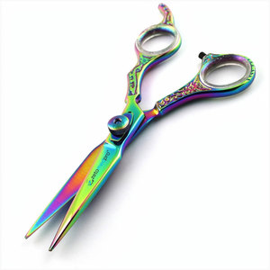 กรรไกรตัดผมหลากสี 6 นิ้ว ลายดอกไม้ - Product Image 2