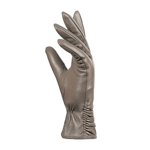Winter Wear Leather Fashion <b>Gloves</b> Quick Dry Breathable Plain Soft Lined Leather Fashion <b>Gloves</b> - Product Image 2