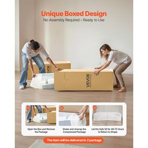 Divano Sezionale Modulare Curvo di Lusso Moderno da 112 Pollici, in Tessuto Corduroy, con Seduta Profonda e 4 Cuscini, per Soggiorno - Product Image 6