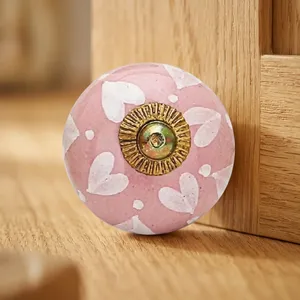 Premium Quality <b>Ceramic</b> Porcelain Dresser Handle <b>Knob</b> with Decorative Design for Kitchen Cabinets <b>Drawers</b> Available For Sale - Product Image 5