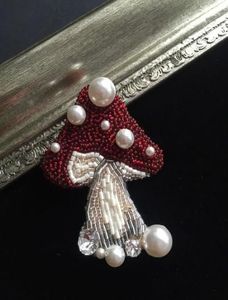 MD HANDICRAFTS Handcrafted Embroidery Beaded Brooch <b>Sparkling</b> Beads Customized Design Mould Making Service for Wedding Occasions - Product Image 2