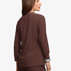 Uniformes Médicos para Mujer, Diseño Nuevo, Venta Caliente, Personalizados al por Mayor, Manga Larga, Corte Ajustado, Tallas Grandes, 72% Poliéster/21% Rayón/7% Elastano - Product Image 4