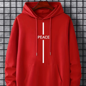 Men's Long Sleeve Thermal Pullover Winter Hoodie Zipper-Up Sweatshirt Washed Design Hooded 100% Cotton Fleece <b>Waterproof</b> Zipper - Product Image 5