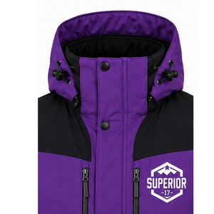 Veste parka tactique pour homme d'hiver, avec tissu en polyester durable, capuche coupe-vent, isolation épaisse et coutures renforcées - Product Image 3