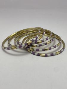Ensemble de bracelets en laiton et résine, bijoux fantaisie faits à la main pour femmes, collection de bijoux de mode indiens - Product Image 2