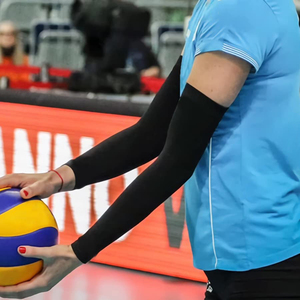 Manchon de bras athlétique écologique, léger, à séchage rapide, respirant, personnalisable, ajustement confortable, en polyester, service OEM pour le cyclisme - Product Image 2