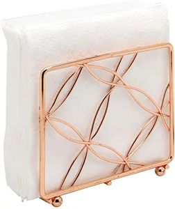 Gold Metal Tissue Box Cover Napkin Holder Geometric Tabletop <b>Paper</b> Holder for Home Kitchen Dining Room - Product Image 4