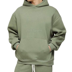 Pakistan Manufacture Men Winter Tracksuit Hooded Pullover Hoodie Solid Casual Design 100% Cotton Adjustable Pants for Streetwear - Product Image 4