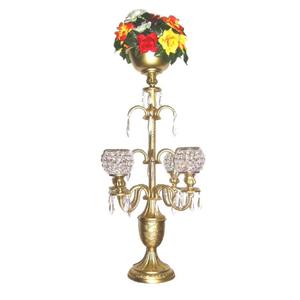 Candelabros colgantes de bronce para decoración de boda, vela de Metal con acabado antiguo, candelabros colgantes hechos a mano decorativos para la venta - Product Image 2