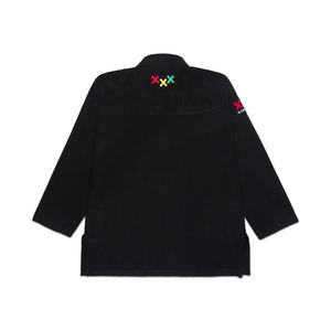 ชุดยิวยิตสู RTS Bjj Gi Shoyorol รุ่น Batch # ชุดยูโด 167 Like Cheese Retro Black Stretch ทนทาน สวมใส่สบาย ผลิตจากผ้าฝ้าย 100% เป็นมิตรกับสิ่งแวดล้อม - Product Image 6