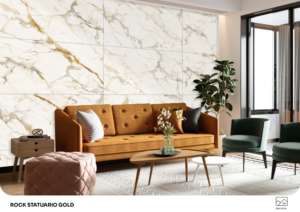 กระเบื้องพอร์ซเลนผิวเรียบกาวเหนียวพิเศษ ขนาด 600x1200 มม. กระเบื้องปูพื้นและผนังขนาดใหญ่ สำหรับใช้ภายในอาคาร - Product Image 6