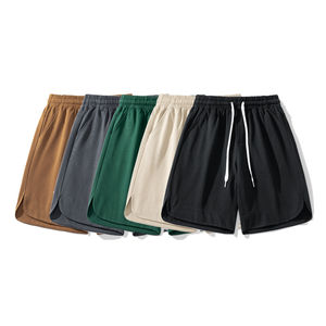 Pantalones cortos deportivos de baloncesto para hombre, de tela no tejida, transpirables, para calentamiento en el gimnasio, tallas grandes, con logotipo de equipo personalizado impreso, al por mayor, lisos, estilo cropped. - Product Image 6