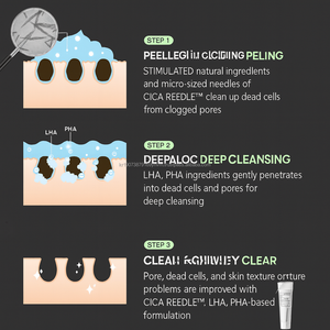 K Beauty Centella Extracto de aguacate LHA PHA Limpiador facial con ácido hialurónico para una piel suave y brillante - Product Image 6