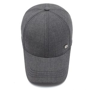Casquette de baseball unisexe noire à 6 panneaux en sergé 100 % polyester, ajustable, couleur unie, décontractée, pour adultes, toutes saisons - Product Image 3