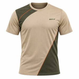 T-shirt de sport personnalisé haut de gamme pour homme avec motif chevron |   Vêtements de sport en gros - Product Image 1