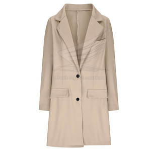 Nuevo Estilo de Abrigo Largo de Invierno para Mujer, Mezcla de Lana y Lona, Suave al Tacto, Transpirable y Fácil de Usar - Product Image 4