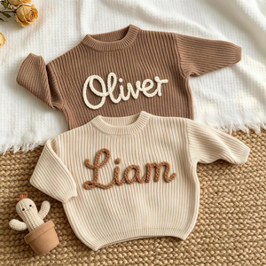 Sweat-shirt à capuche personnalisé pour bébé, imprimé avec le nom, en coton, tricoté à la main, doux, en polaire élastique, pour nouveau-né, bébé garçon ou fille - Product Image 4