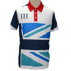 Polos de golf de producción personalizada Performance Premium Fabric Polo Impresión de sublimación completa Polos de golf para hombres - Product Image 5