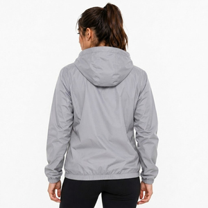 Chaqueta Cortavientos con Capucha para Mujer, Impermeable, Ligera, con Cierre, Chaqueta Deportiva de Montaña - Product Image 3