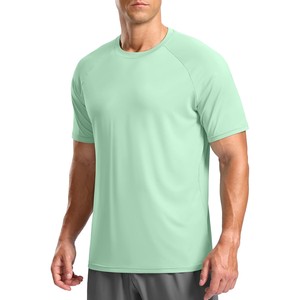 T-shirt tricoté rouge à manches courtes et col rond pour homme 2026, couleur unie, coupe classique, décontracté, séchage rapide, en tissu jersey, idéal pour la gym - Product Image 3