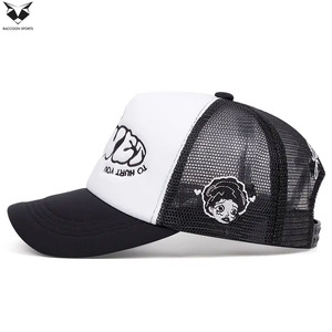Gorra Trucker Estilo Hip-Hop Bordada para Venta al Por Mayor, 100% Poliéster, Hecha a Mano, Gorras Trucker Clásicas para Playa y Uso al Aire Libre - Product Image 3