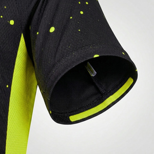 Maillot de cyclisme à manches courtes avec logo personnalisé, respirant, fermeture éclair intégrale, vêtements de vélo, fournisseur en gros - Product Image 3