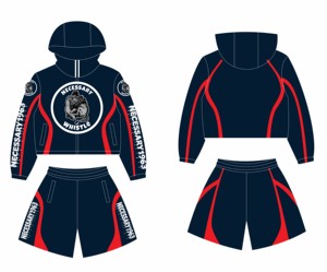 Conjunto de Chándal de Invierno Personalizado OEM, de Algodón Sólido a Rayas, 2 Piezas, Estilo Urbano Y2K, con Forro de Malla, Cortavientos, para Unisex - Product Image 1