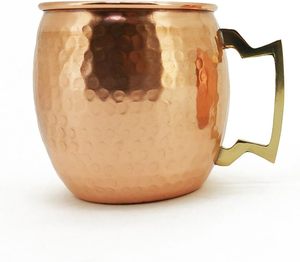 Taza de cobre con acabado antiguo, ideal para bebidas tradicionales, agua desintoxicante y decoración elegante para la cocina, a precio de mayoreo. - Product Image 3