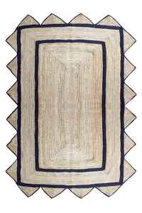 Tapis en jute tressé à la main, respectueux de l'environnement, tailles personnalisables pour salon et chambre d'enfant - Product Image 2