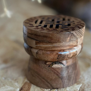 Mini quemador de incienso Bakhoor de madera de lujo para el cabello Mubkhar Bakoor quemadores de madera Bukhoor incensario para mujer Oud bakhoor quemador de incienso - Product Image 5