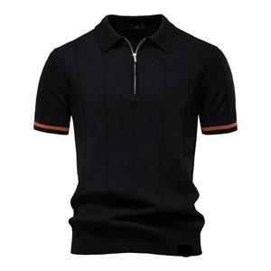 Organic Cotton Solid Knitted Breathable Embroidered Quick Dry Custom Made <b>Gothic</b> Short Sleeve Men's <b>Shirts</b> for Online Sale - Product Image 1