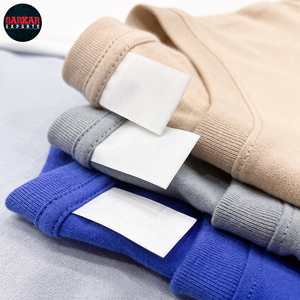 Camisetas de Algodón 100% para Hombre al por Mayor, Lujo 300G, Logotipo Personalizado, Cuello Grueso, Lisas, Oversize, Proveedor a Granel, Transpirables - Product Image 3