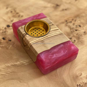 Mabkhara en bois d'agar fabriqué à la main avec de l'époxy, pour la combustion traditionnelle de charbon de bois d'oud, décoration de luxe pour la pièce, en provenance d'Inde - Product Image 2