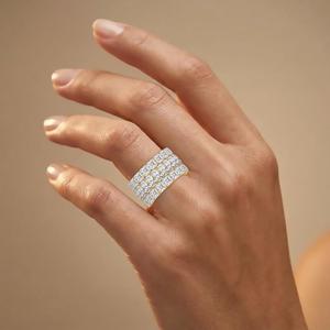 Bague en or rose 9 carats avec diamant de laboratoire, haute joaillerie fantaisie, forme solitaire, sertissage clos, poire, cœur, Asscher, radiant, blanc - Product Image 4