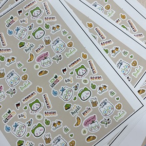 Custom Made Uncoated Non Laminated Paper Label Sheet OEM ODM Logo Printed <b>Stickers</b> <b>for</b> Kids School Use Made In Vietnam Factory - Product Image 1