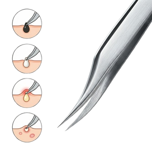Curved Stainless Steel <b>Volume</b> <b>Lash</b> Extension Tweezers Precision Tool for Beauty <b>Lash</b> Tweezer Salon Use Durable Modern Design - Product Image 4