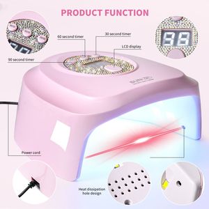 Lampe à ongles UV LED professionnelle 24 LED 72W avec capteur automatique pour séchage rapide du vernis gel et des ongles - Product Image 2