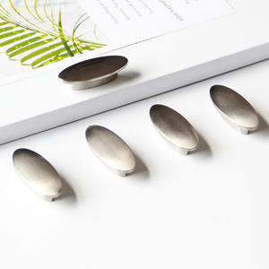 Poignée ovale minimaliste en alliage de zinc durable et moderne pour armoires de cuisine, tables de nuit, salles de bain, salles à manger et meubles de chambre - Product Image 4