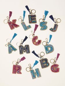 Keyholder Stylish Bohemian Beadwork Ethnic Charm Carabiner Keychain (Acryl 3D Shape) for Cars Bags Portable Decorative <b>Accessory</b> - Product Image 3