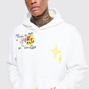 Conjunto de Sudadera con Capucha y Pantalones Deportivos con Diseño Moderno y a la Moda, Estampado Desteñido, Tela de Algodón Afelpado Cómoda, Cálido para Invierno - Product Image 5