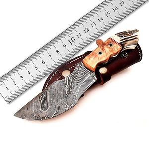 Cuchillos de Supervivencia Damascus Tracker, de Acero Inoxidable, Hechos a Mano, para Camping y Caza - Product Image 1